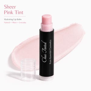 Chai Tinted Lip Balm – Natural Rose Pink, Organic Hydrating Vegan Lip Care