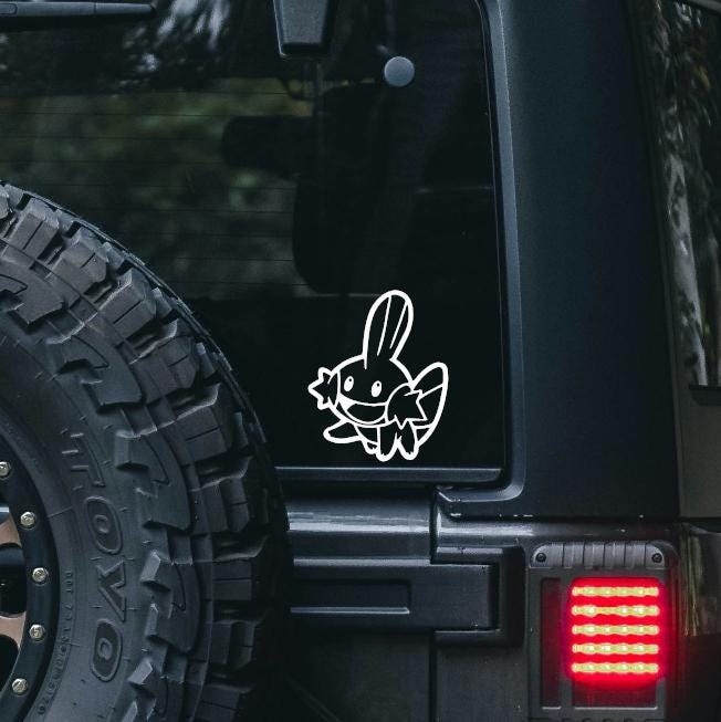 J.E.Products 5in Anime Mudkip Vinyl Sticker for Trucks, Cars, laptops, & More.
