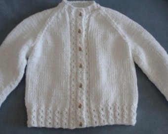 White Cotton  Sweater