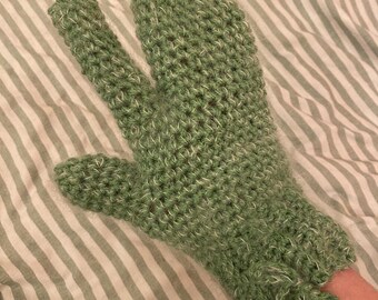 Tabi mitten crochet pattern, winter tabi mitten, split finger crochet pattern