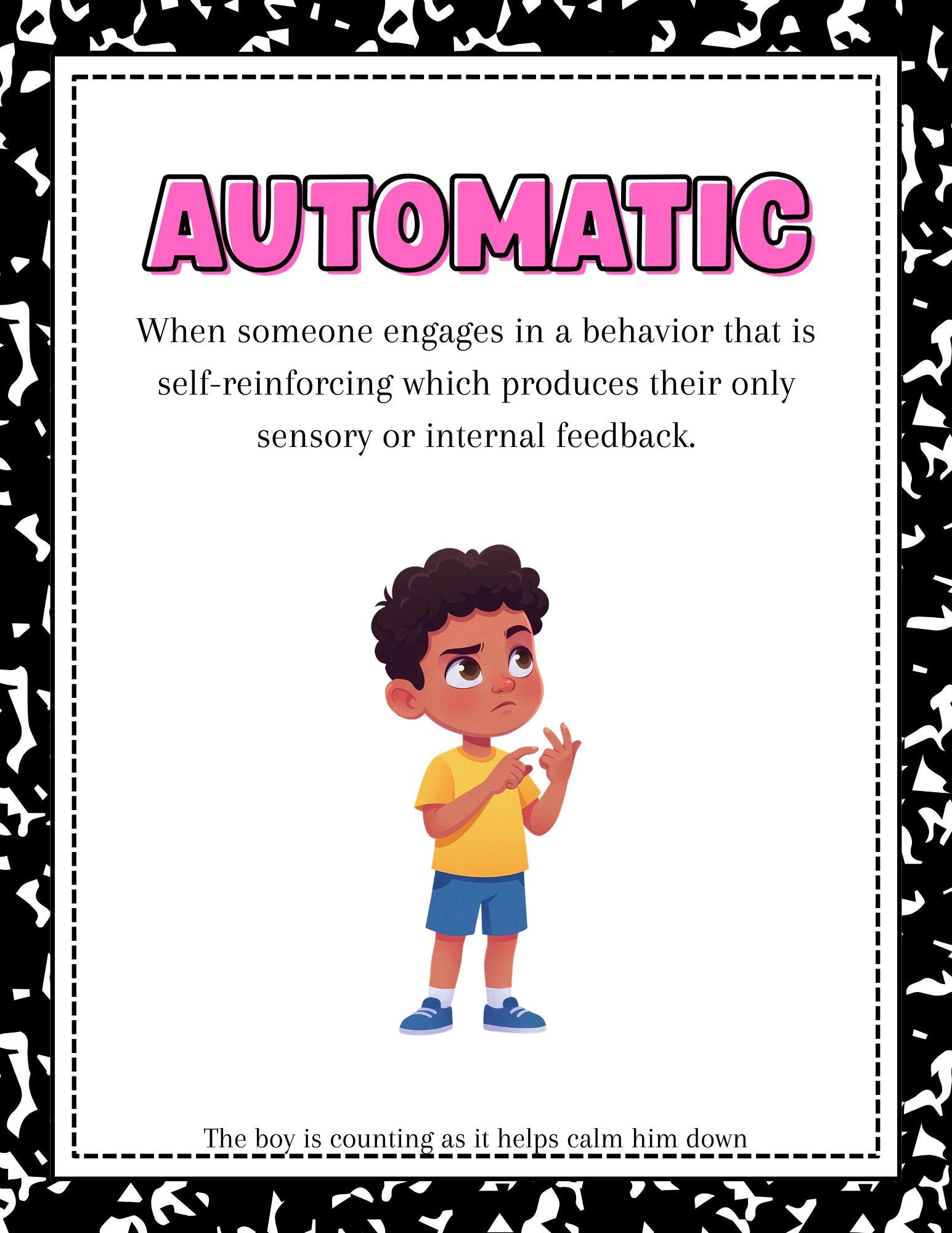 4 Functions of Behavior Visual | ABA Therapy Printable | Behavior ...