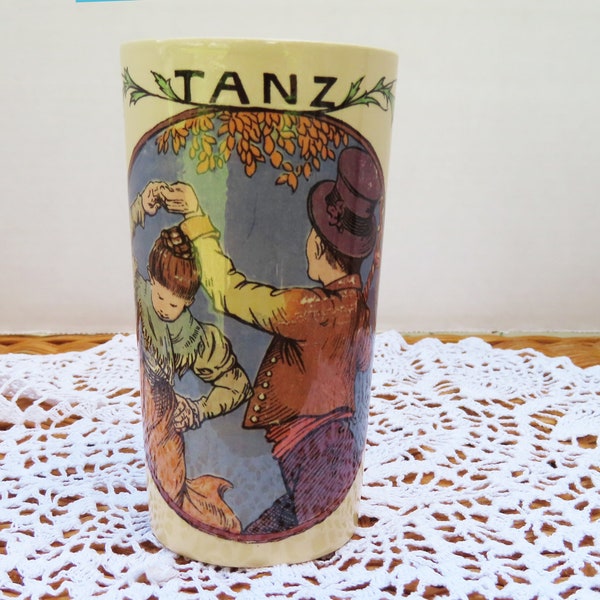 Vintage Villeroy & Boch "TANZ" (Dance) 1/4 Liter Beer Tumbler