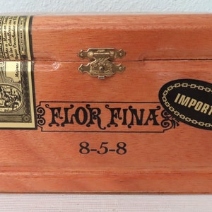 Arturo Fuente Flor Fina 8-5-8 Handmade Wood Cigar Boxes Empty CRAFTS Stash