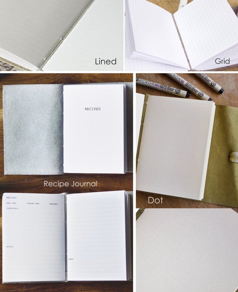 Rainbow Leather Wrap Journal Handgebonden lederen blanco of gelinieerd boek 6 x 4 Aangepast Pastel Multi Color Pages A6 afbeelding 5
