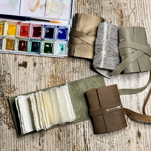 Leather Sketchbook Etsy