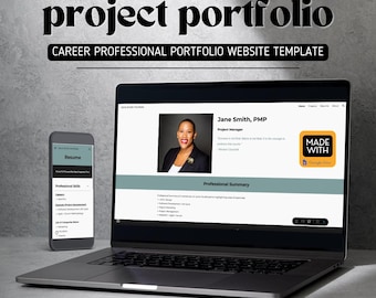 Google Sites Portfolio Template: Professional CV Website (Digital Download)