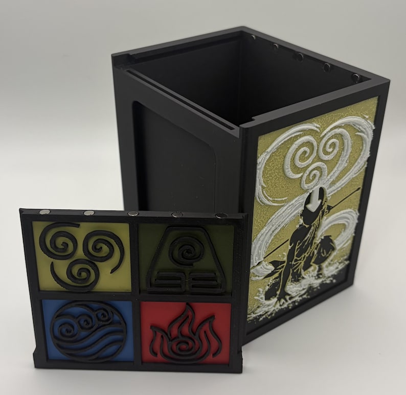 Avatar the Last Air Bender - Aang MTG Commander Deck Box with Magnetic Lid image 12