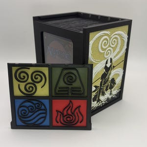 Avatar the Last Air Bender - Aang MTG Commander Deck Box with Magnetic Lid Color Themed