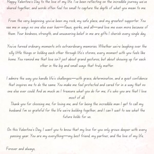 Carta de San Valentin para mi esposo