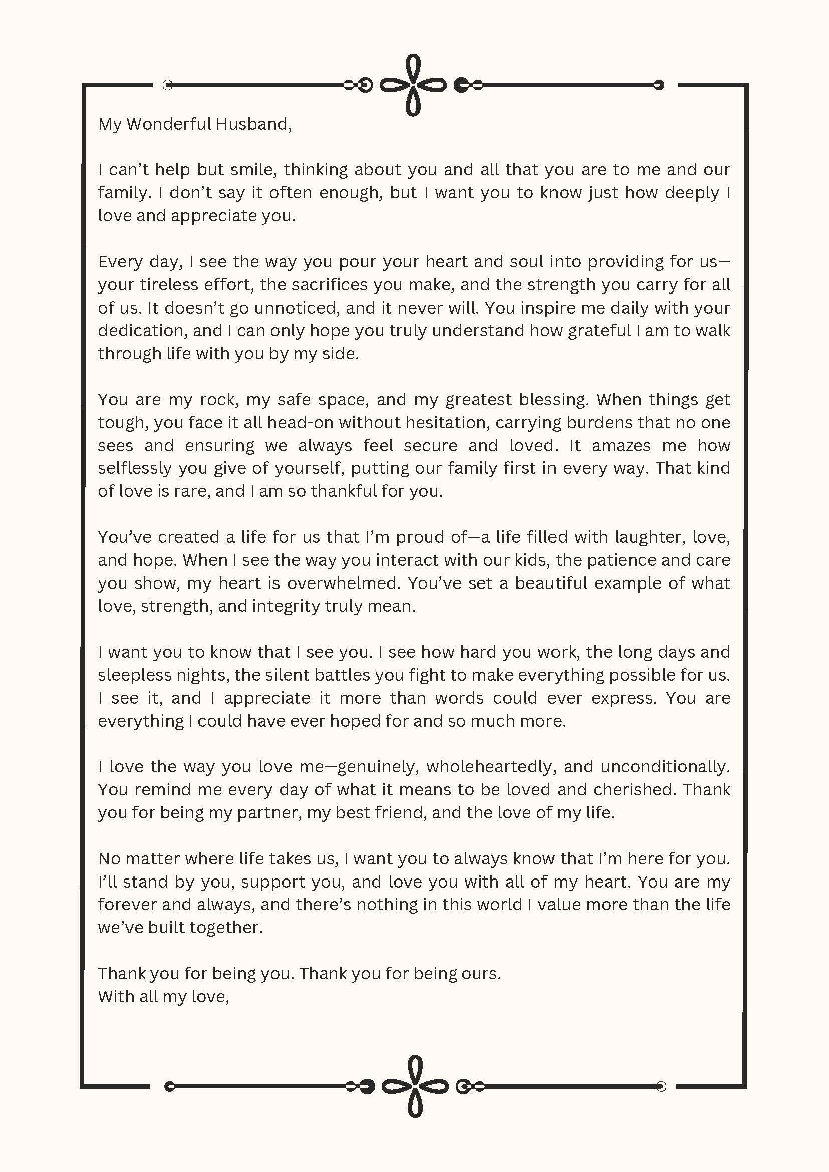 Love Letter to Husband - Etsy