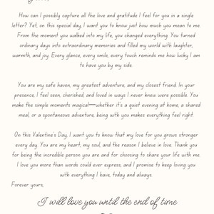 Valentinstag Liebesbrief