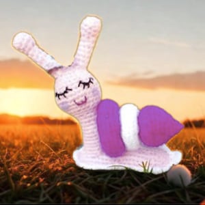 Crochet Snail Pattern – Amigurumi PDF, Easy Beginner Friendly Soft Toy