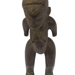 アンティーク マコンデ像 – 高さ18インチの手彫り木製彫刻 – タンザニアの母なる芸術 画像 2