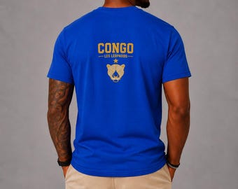 DR Congo Football Shirt Hat Set | Les Léopards Fan Apparel Bundle