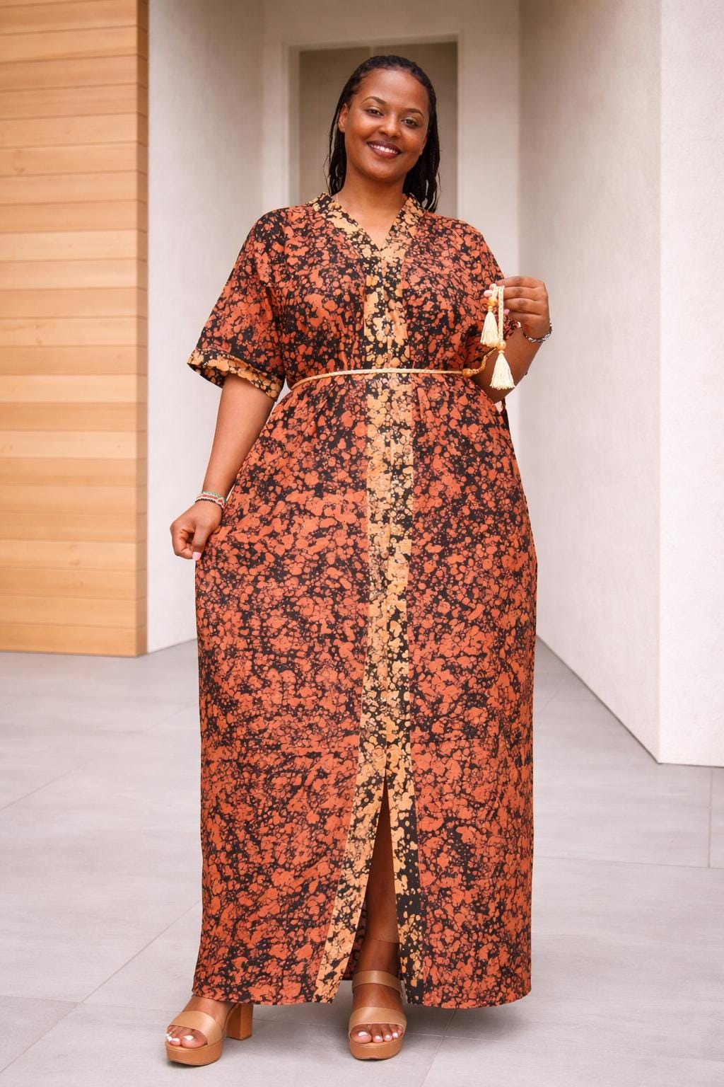 white christmas dresses Multi Color Traditional African Kitenge Wax Print Hollandaise Orange K –  Asigbe