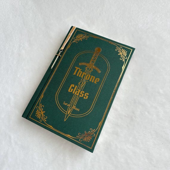 Throne of Glass Custom Book Rebind | Handmade Hardcover Binding with Foil Design, Special Edition Book, Gifts for Readers