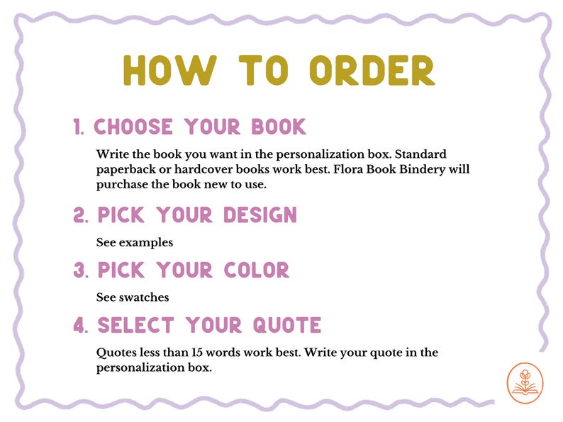 Custom book rebind, photos of three different covers to choose from: Wildflower, Rose, Celestial. Gifts for readers.