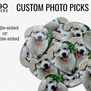 CUSTOM PHOTO PICKS - Gitarren Plektren mit deinem Lieblingsfoto!