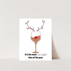 It's the Most Wine-derful Time of the Year Card - kerstkaart