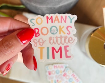 So Many Books Bookish Sticker