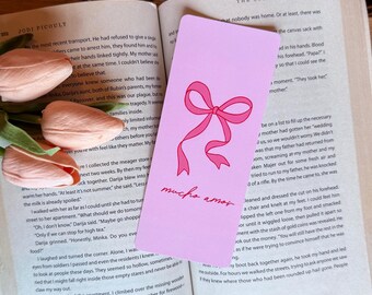 Pink Bow Paper Bookmark