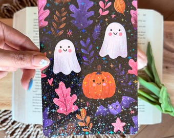 Inserto Kindle de Halloween de fantasmas y calabazas para Kindles