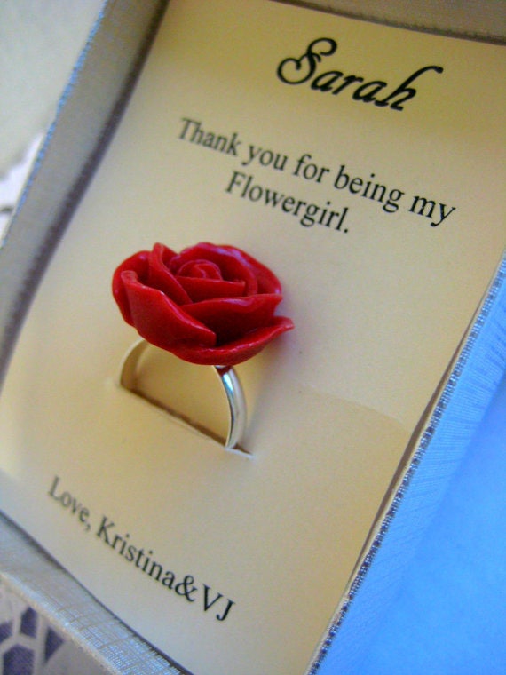 Ask Flower girl proposal ring, ask Flower girl, rose ring, rose jewelry. Il_570xn