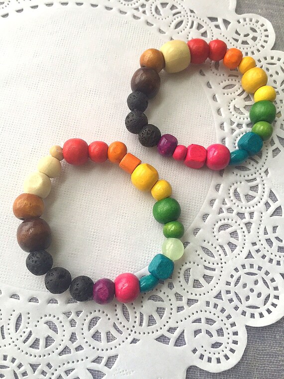 Kids Essential Oil Bracelets SET of Two. Essential Oil Etsy