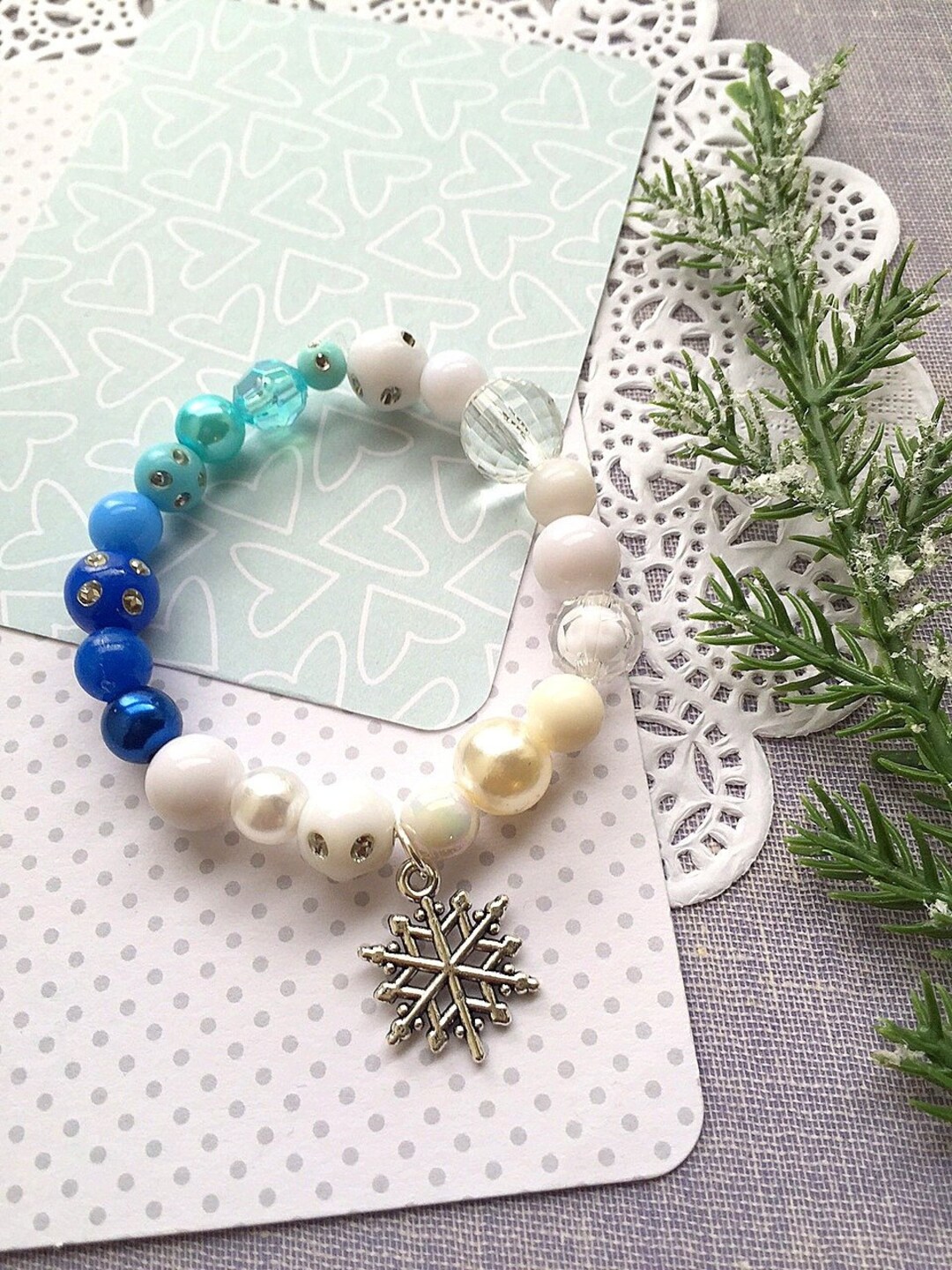 Frozen Inspired Birthday Party, Frozen Bracelet, Snowflake Bracelet ...
