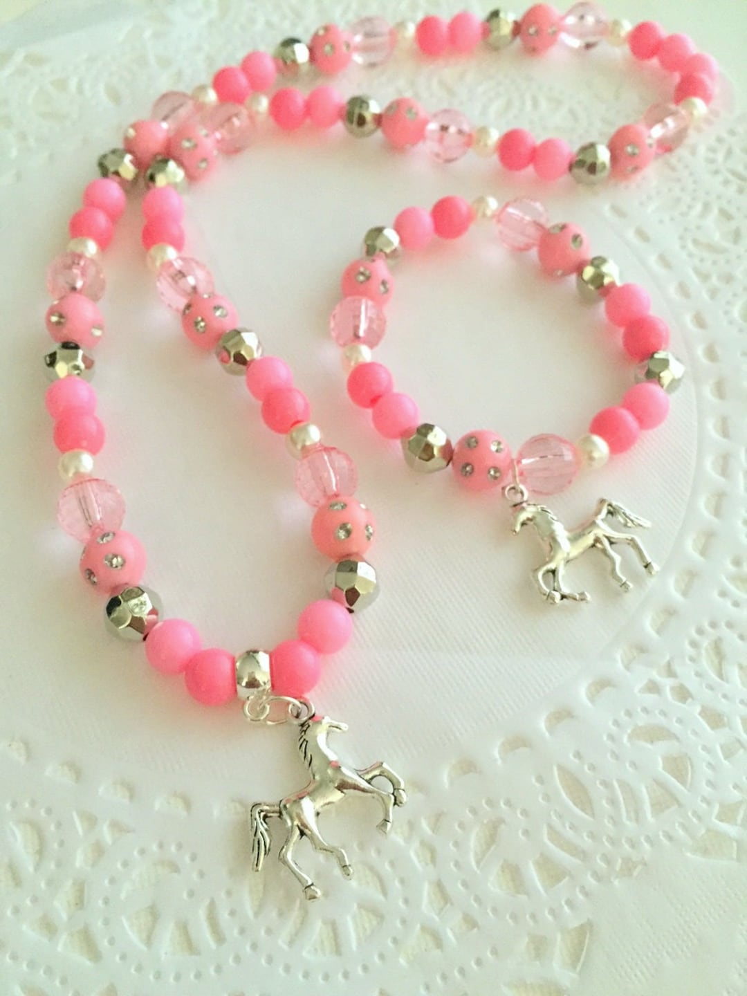Horse Jewelry, Horse Bracelet, Horse Necklace, Necklace Set, Kids ...