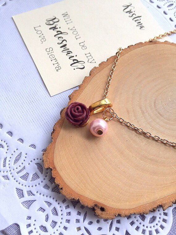 rose gold flower girl jewelry