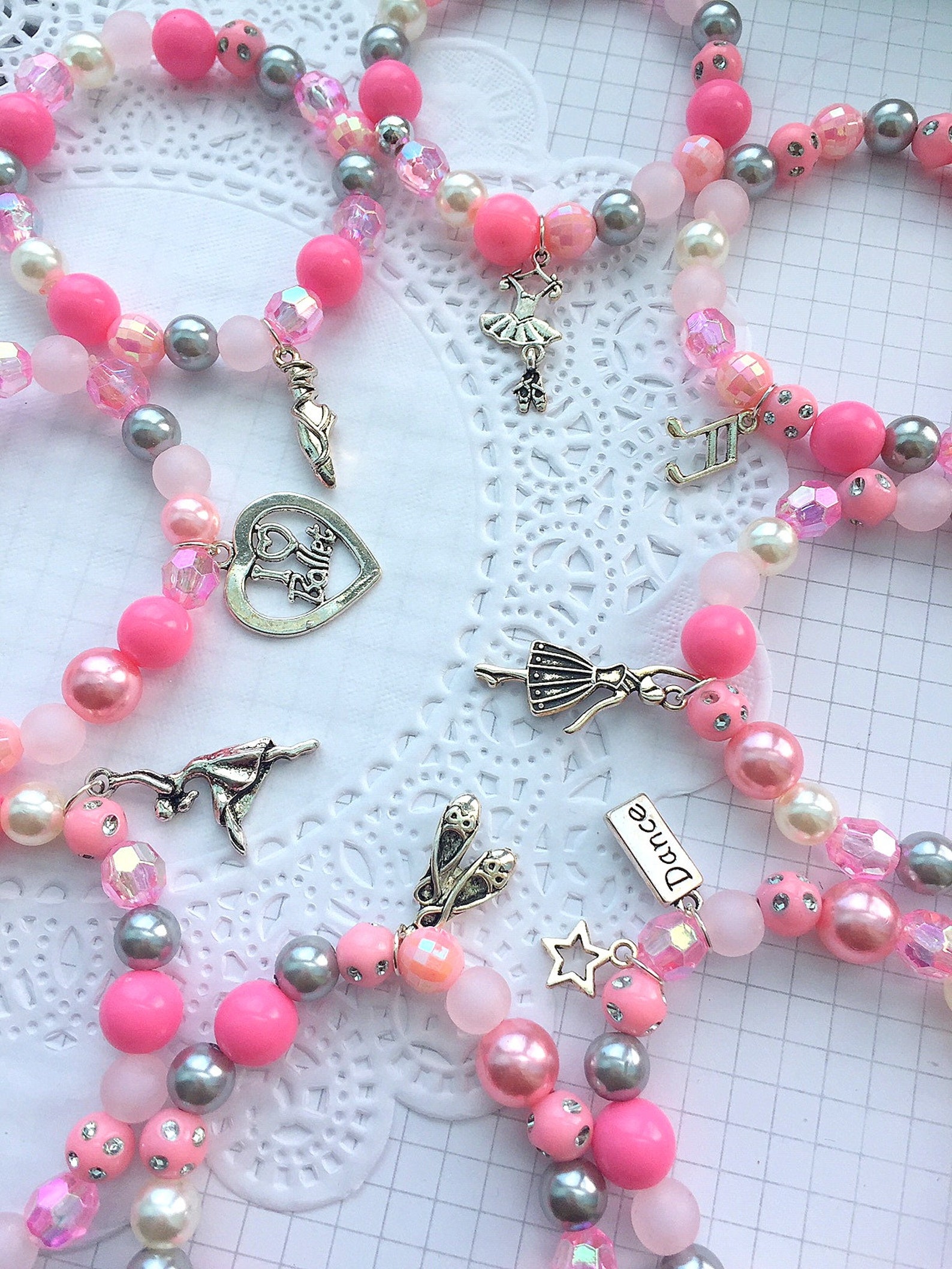 sampler pack of eight, ballet party, ballerina party, ballerina bracelet, ballerina jewelry, recital, ballet bracelet, ballet pa