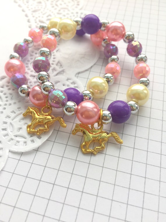 Gold horse bracelet, Horse birthday party, Horse bracelet favor, Horse party favor, SET of TEN, cowboy birthday, cowboy party favor. Il_570xn