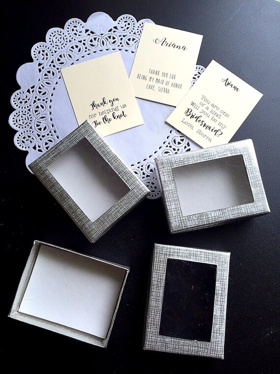 Personalized notecard, personalized jewelry box. SET of ONE. Add on to your Buy Some Love order. Il_570xn