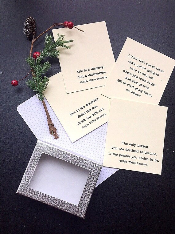 ADD on to one of our purchases, personalized notecard, jewelry box. SET of ONE. Quote card, jewelry card, jewellery card, christmas gift. Il_570xn