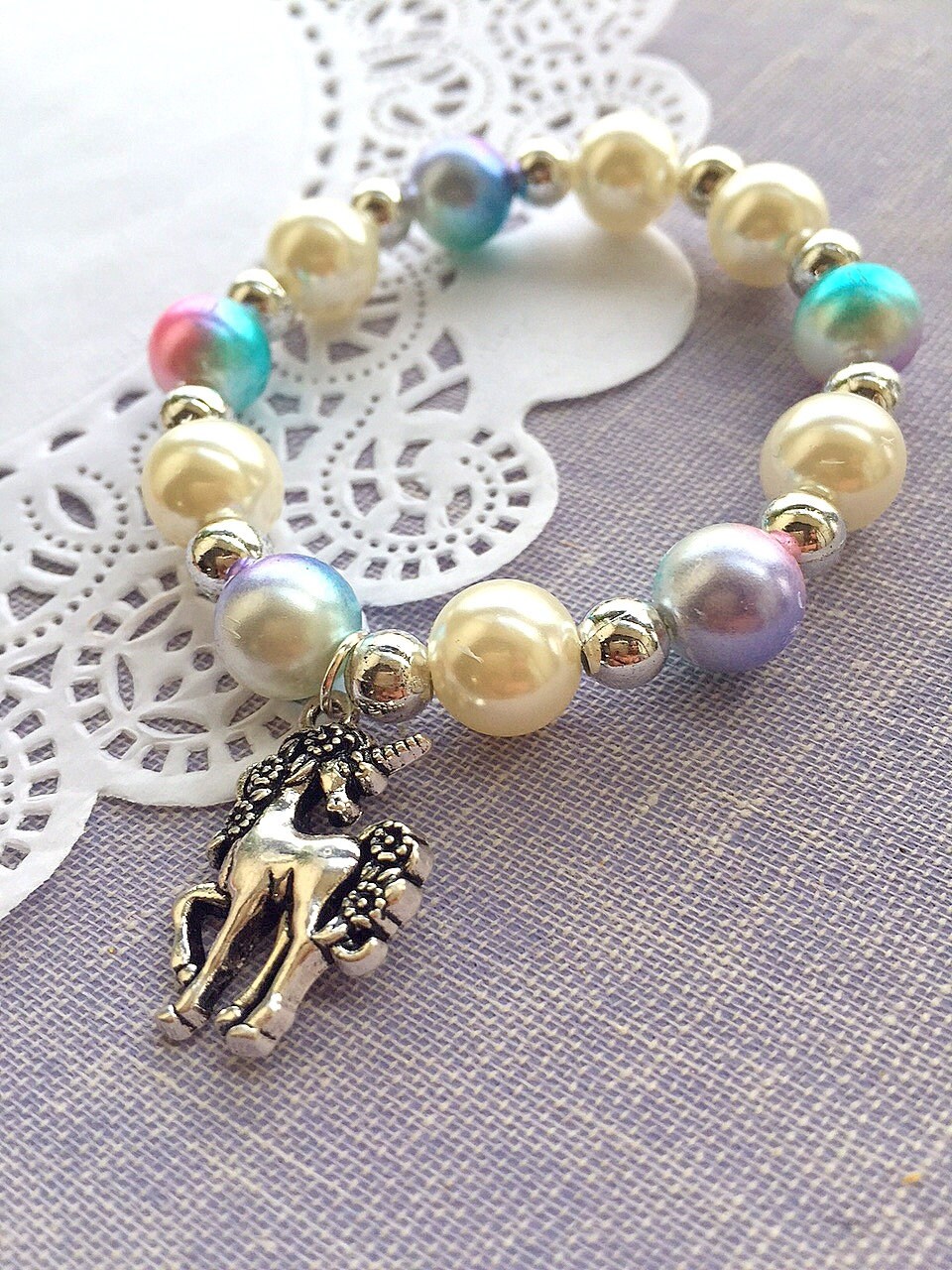 10 UNICORN NECKLACES BRACELETS PARTY FAVORS