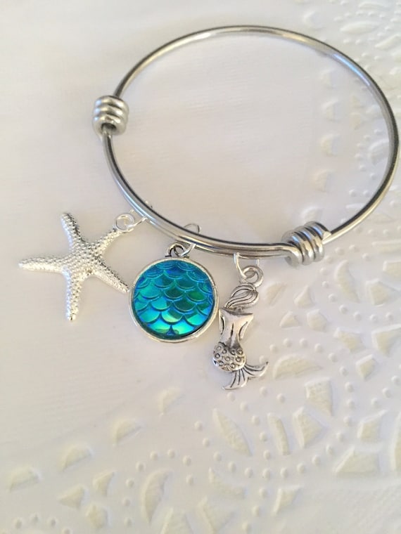 Mermaid Dreams” Bracelet Cuff : Style 2 – Arcane Moon Jewelry