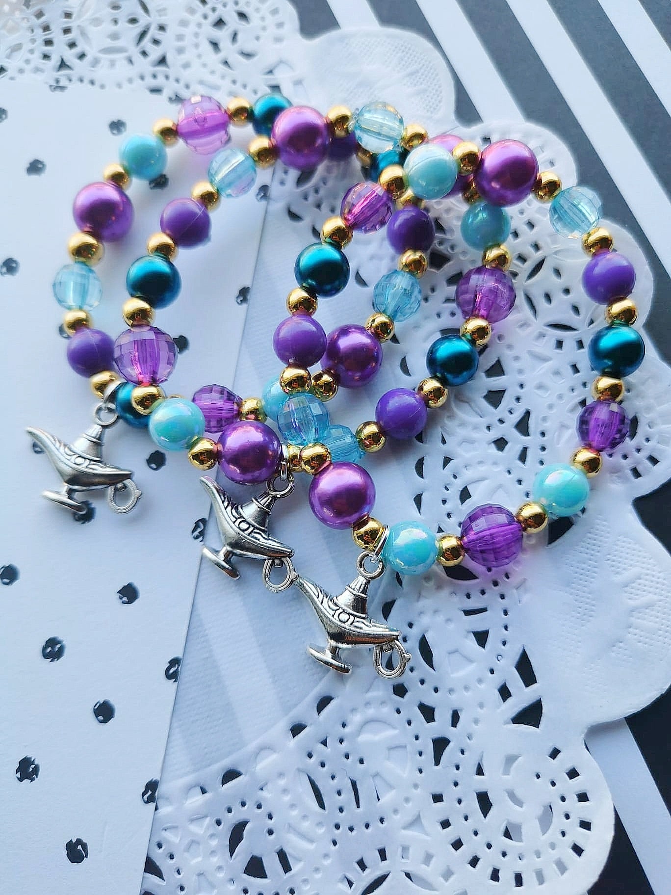 ❤jasmineさま❤2025年Bracelet❤ Jasmine Inspired Birthday Party Favor, Aladdin Inspired Bracelet