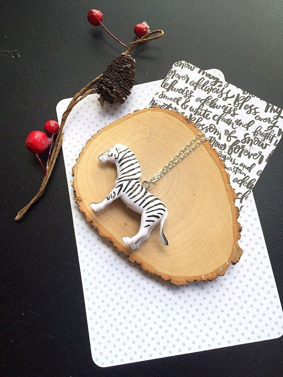 SET of FIVE, Zebra necklaces, WILD One birthday party, Zebra birthday party, Zebra jewelry, Animal necklace, Animal jewelry, birthday favor. Il_570xn