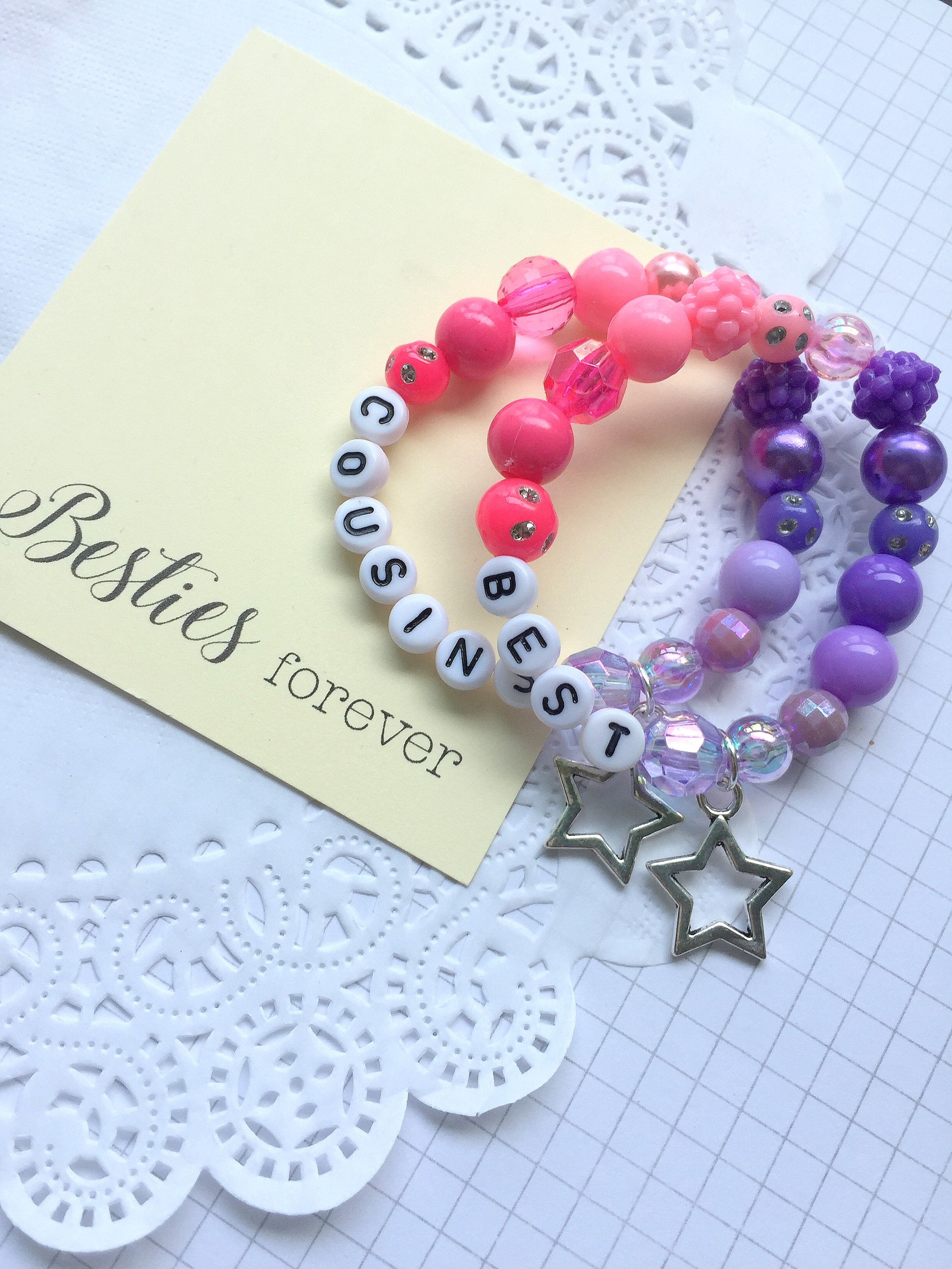 Best Cousins Besties Bracelets Best Friends Bracelets Friendship Bracelets SET of TWO Cousins Jewelry. Etsy Hong Kong