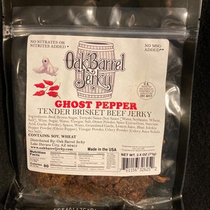 Special!!! Ghost Pepper Tender Brisket Gourmet Beef Jerky