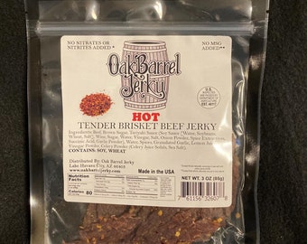 Gourmet Hot Beef Jerky Tender Brisket