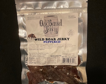 Peppered Wild Boar Gourmet Jerky