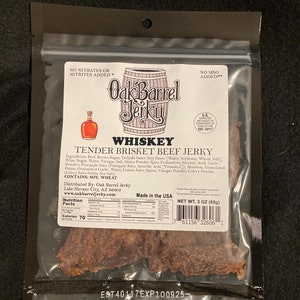 Whiskey Beef Jerky Tender Brisket