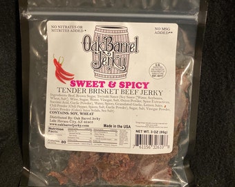 Steak Cut Sweet and Spicy Beef Jerky