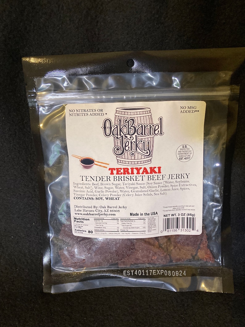 Teriyaki Steak Cut Beef Jerky image 1