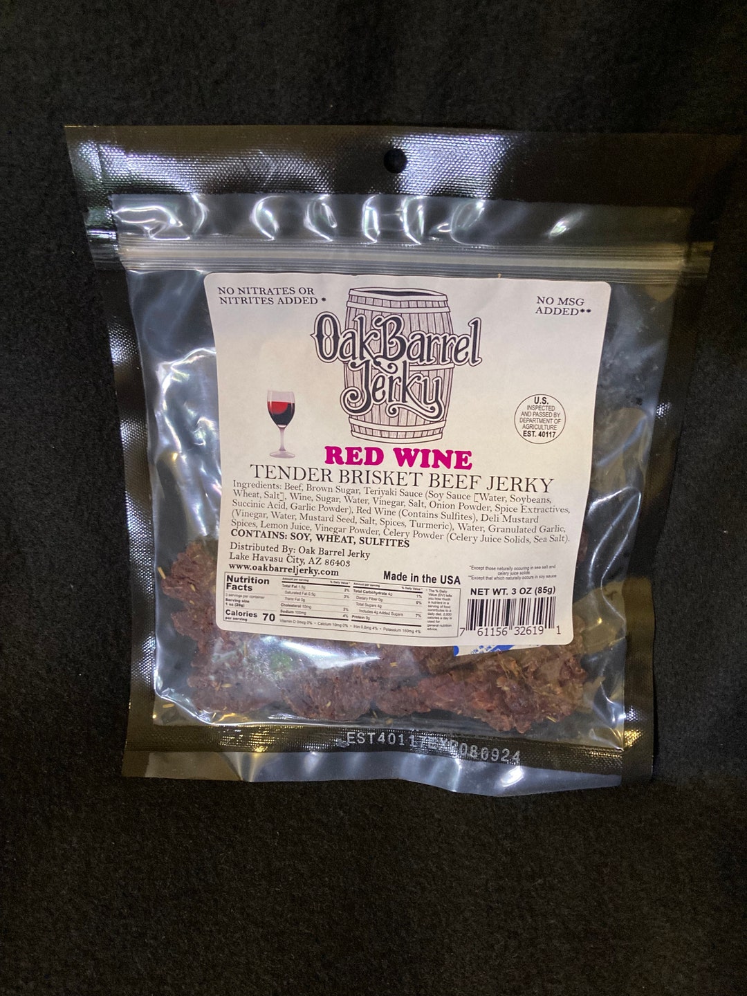 Red Wine Beef Jerky Etsy