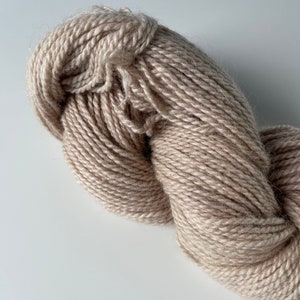 100% Alpaca Wool, Soft Hand Dyed Alpaca Yarn, Light Purple, Wild Grape Dye (approx. 218 yds)