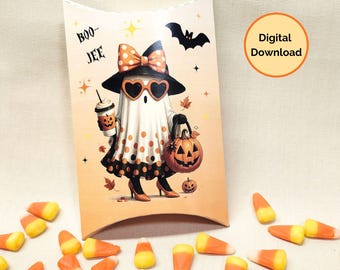BooJee Ghost Halloween Gift Box, Printable Treat/Goodie Box (Digital Download)
