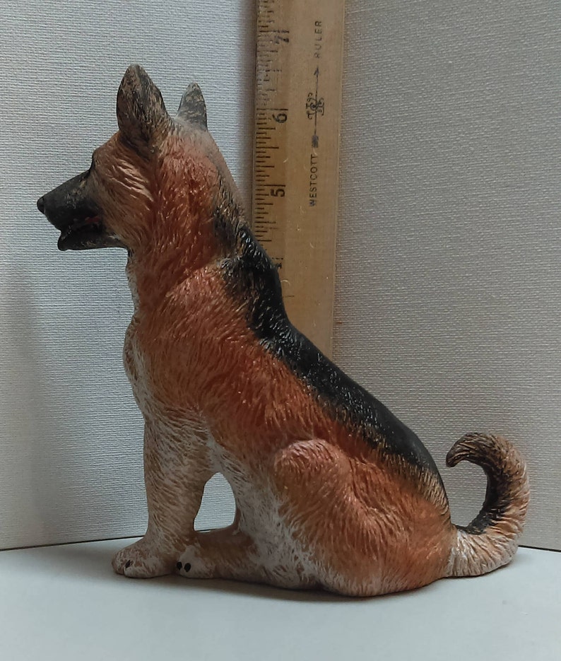 German Shepherd Dog Hand painted ceramic figurine made in USA Etsy